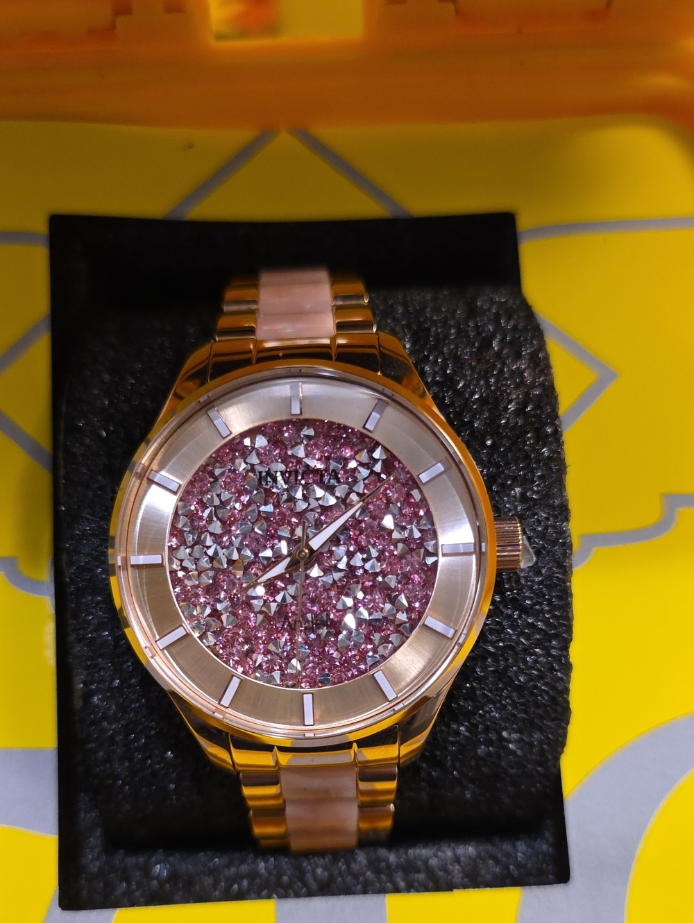 886. Invicta Angel Lumisara Women's Watch - 40mm, Rose Gold, Pink (24663)